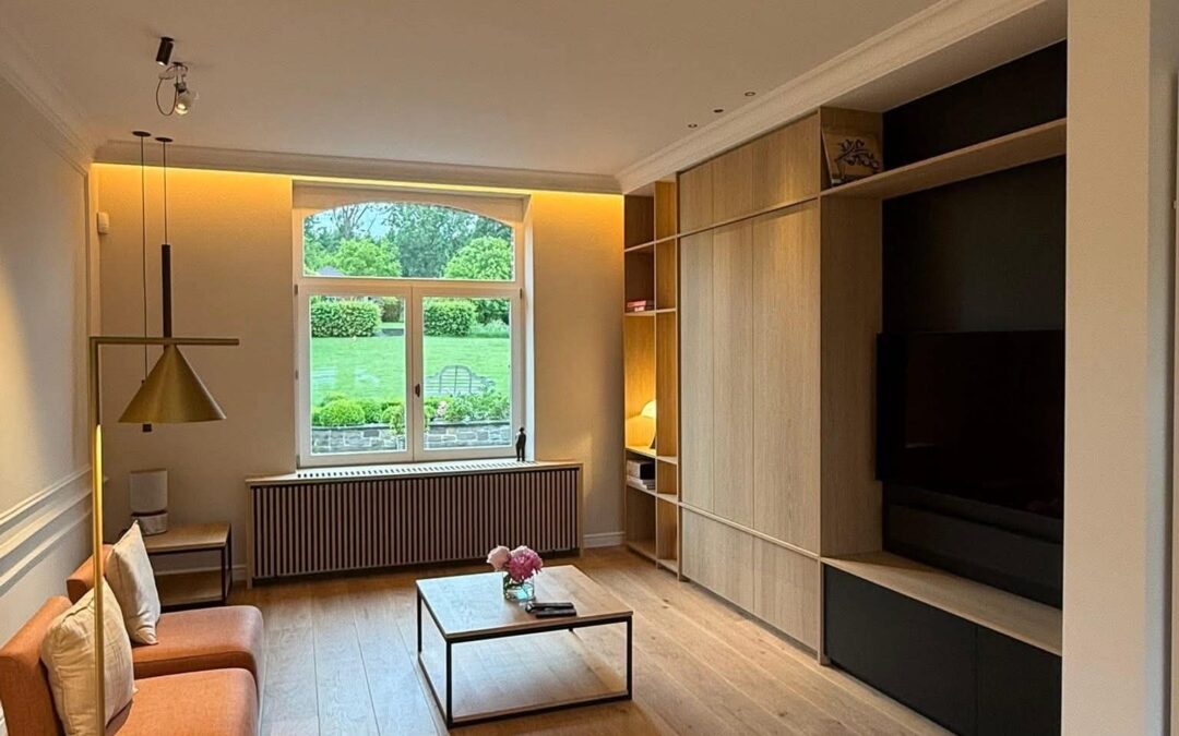 Meuble de rangement dans espace de vie